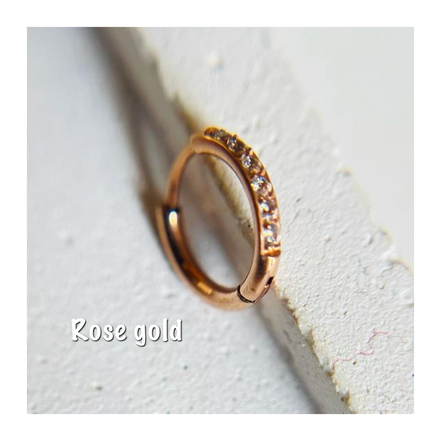 Multi stoned Stainless steel Nose ring | 18K Gold plated | Non Tarnish