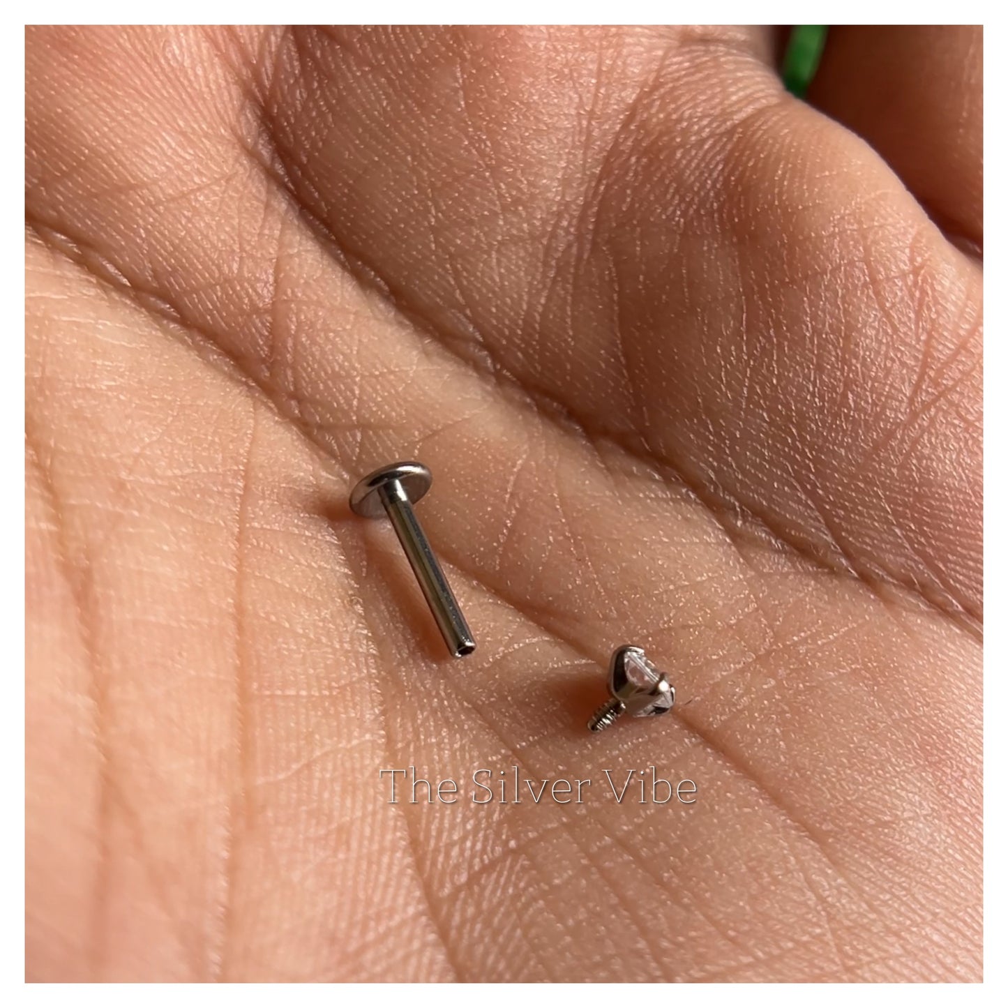 Solitaire Diamond alike silver Nose pins | 2mm | 3 mm | 4mm | (Anti tarnish)
