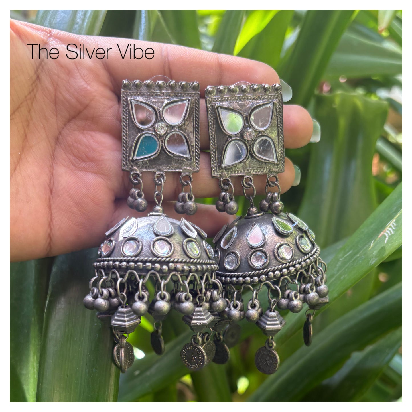 Mirror Dome Jhumka TSV996
