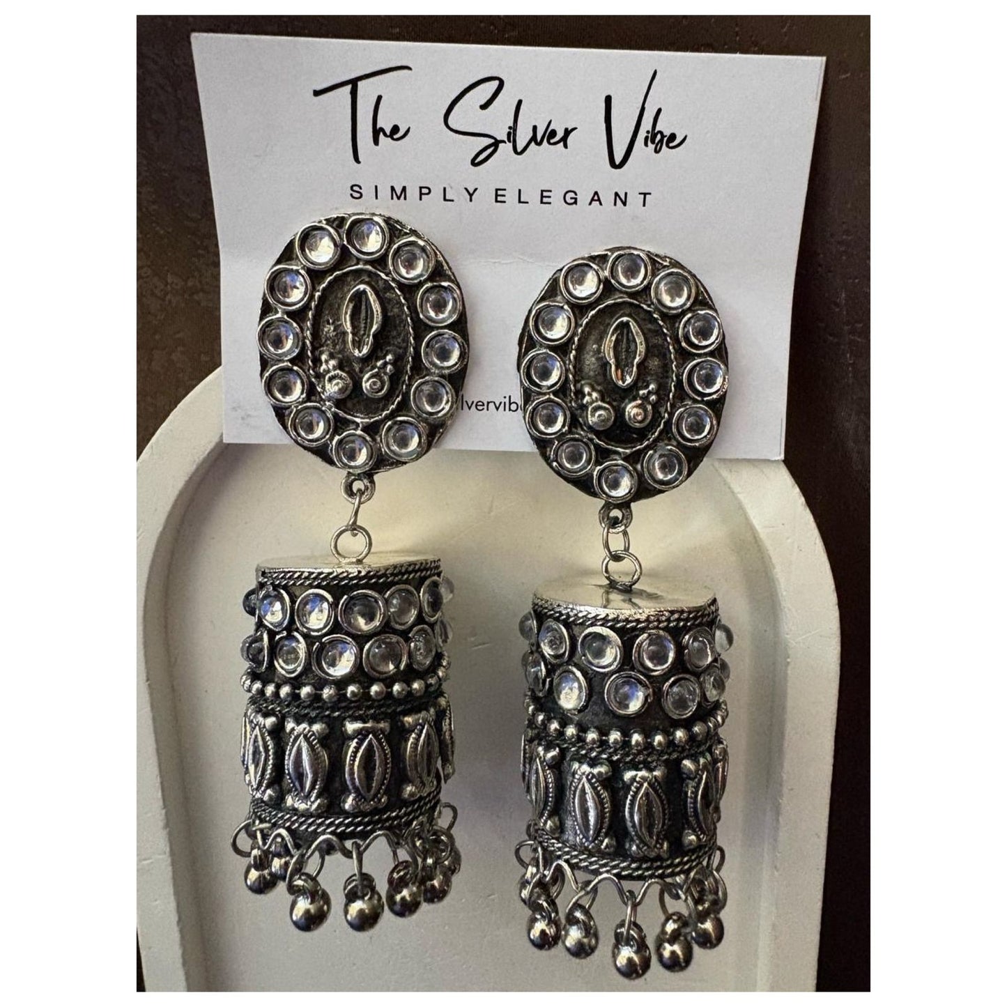 Royal Oxidised Jhumka TSV862