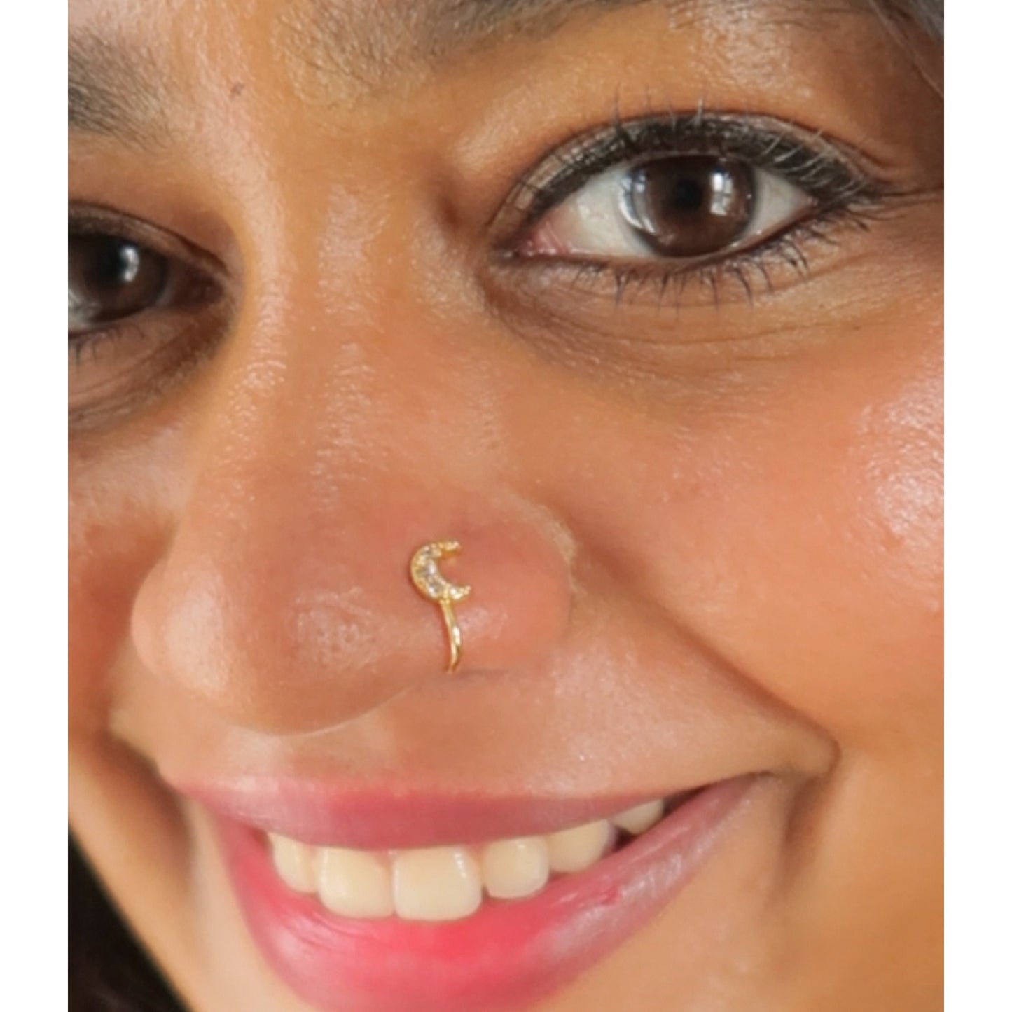 MOON - 18k gold plated (press type) ANTI TARNISH PREBOOK
