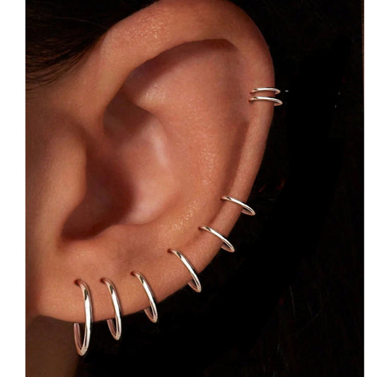 Anti Tarnish small rings (pack of 4) size adjustable