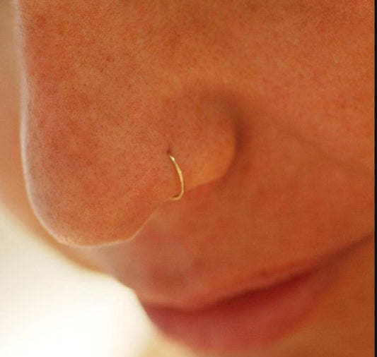 Plain Gold nose ring