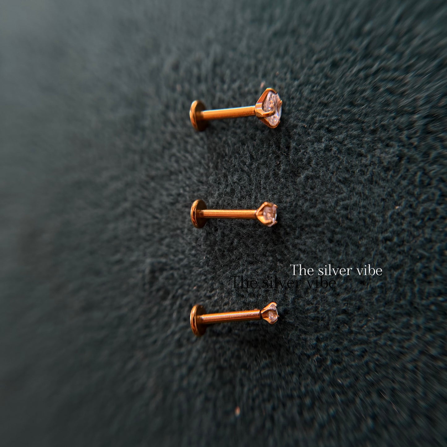 Solitaire Diamond alike Gold Nose pins | 2mm | 3 mm | 4mm | (Anti tarnish)(PRE-BOOKING)