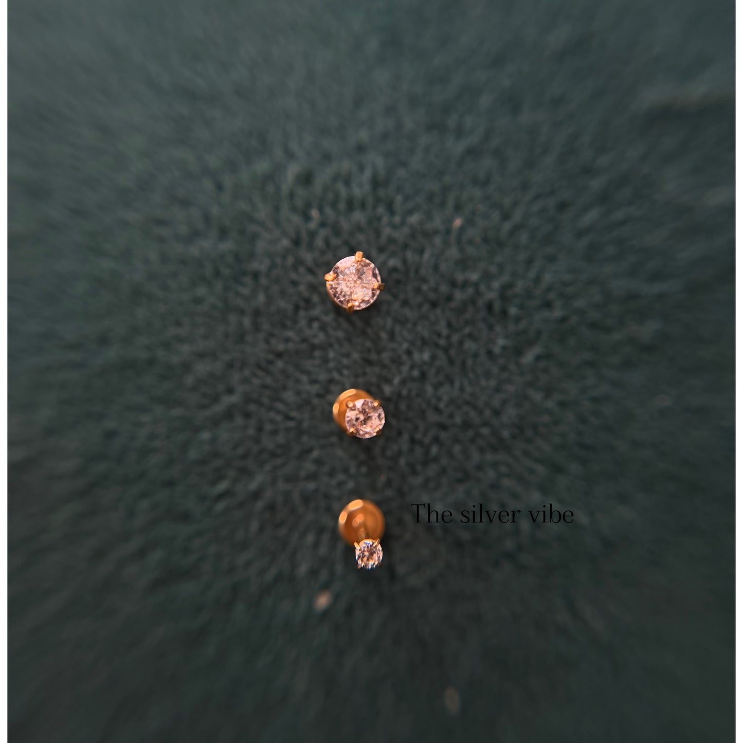 Solitaire Diamond alike Gold Nose pins | 2mm | 3 mm | 4mm | (Anti tarnish)(PRE-BOOKING)