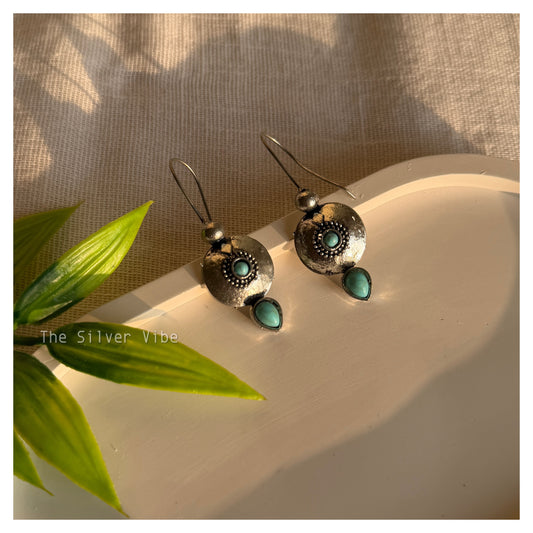 Turquoise Stone Hook Earrings TSV935