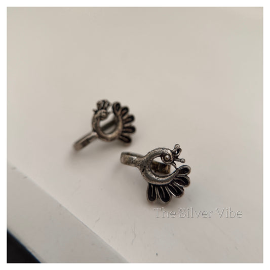 Peacock Oversized Press-On Nosepin