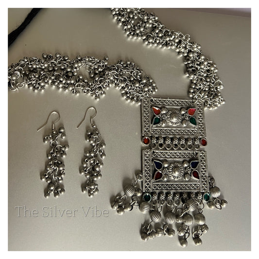 Afghani long premium necklace set TSV820