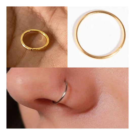 Set of 3( plain gold + gold plated + stainless steel ring)