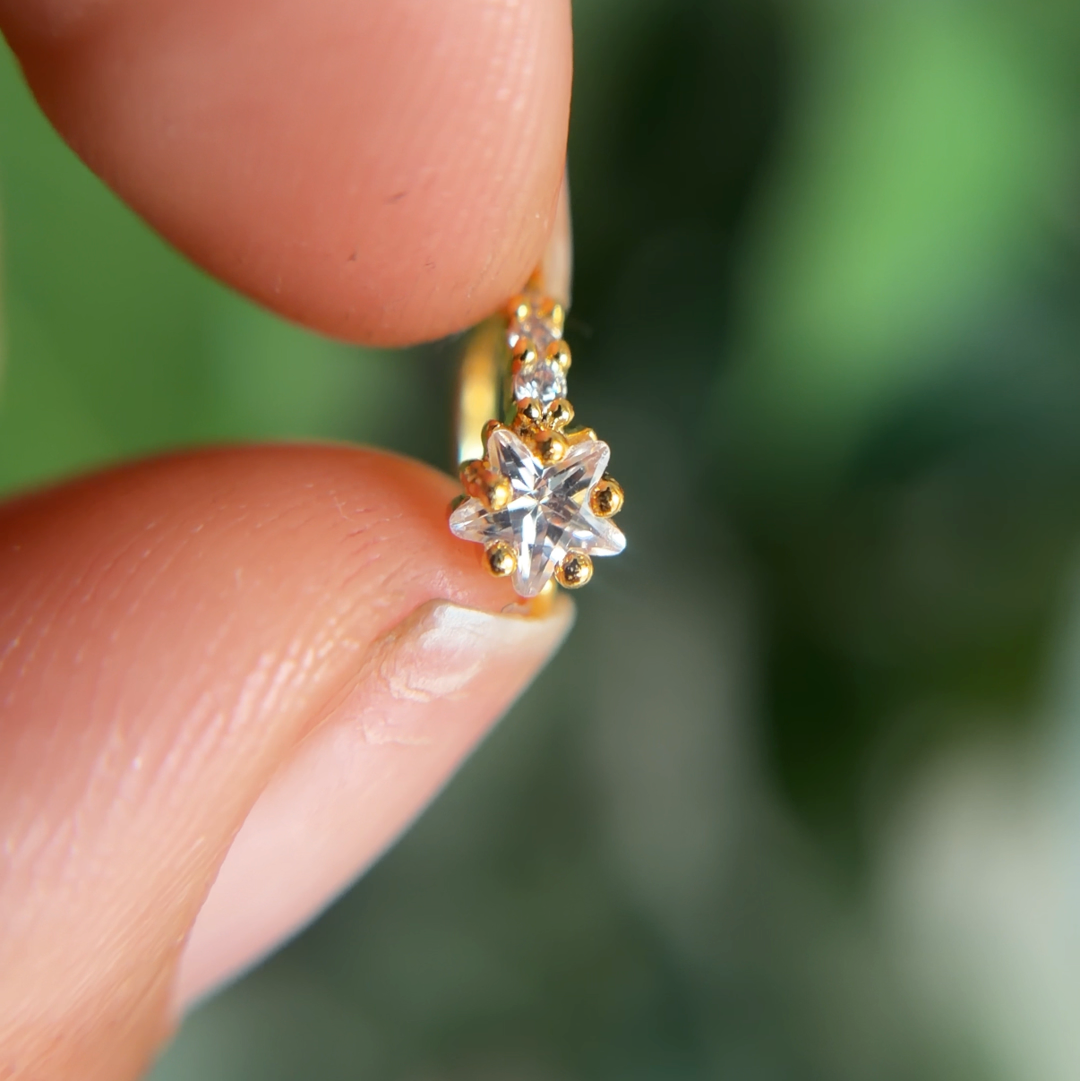 Glowbound Nosering -Antitarnish size adjustable ring