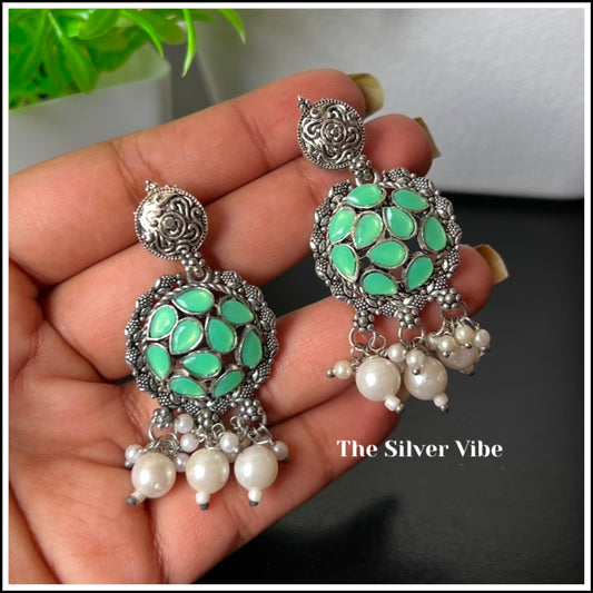 Mint green earrings TSV953