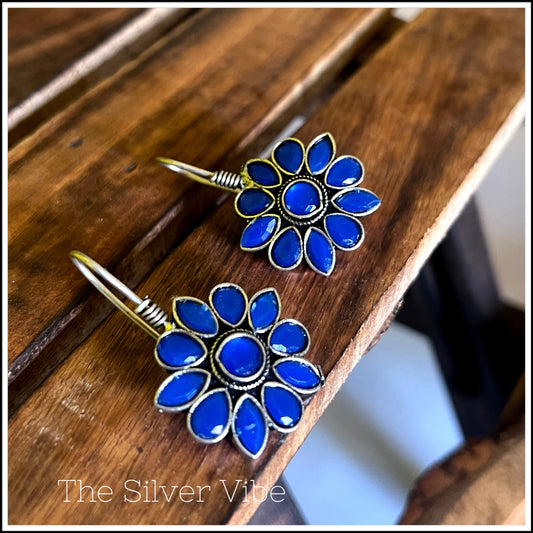 Blue premium quality earrings TSV722