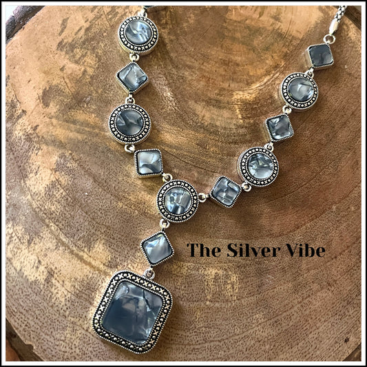 Ash stone necklace TSV089x