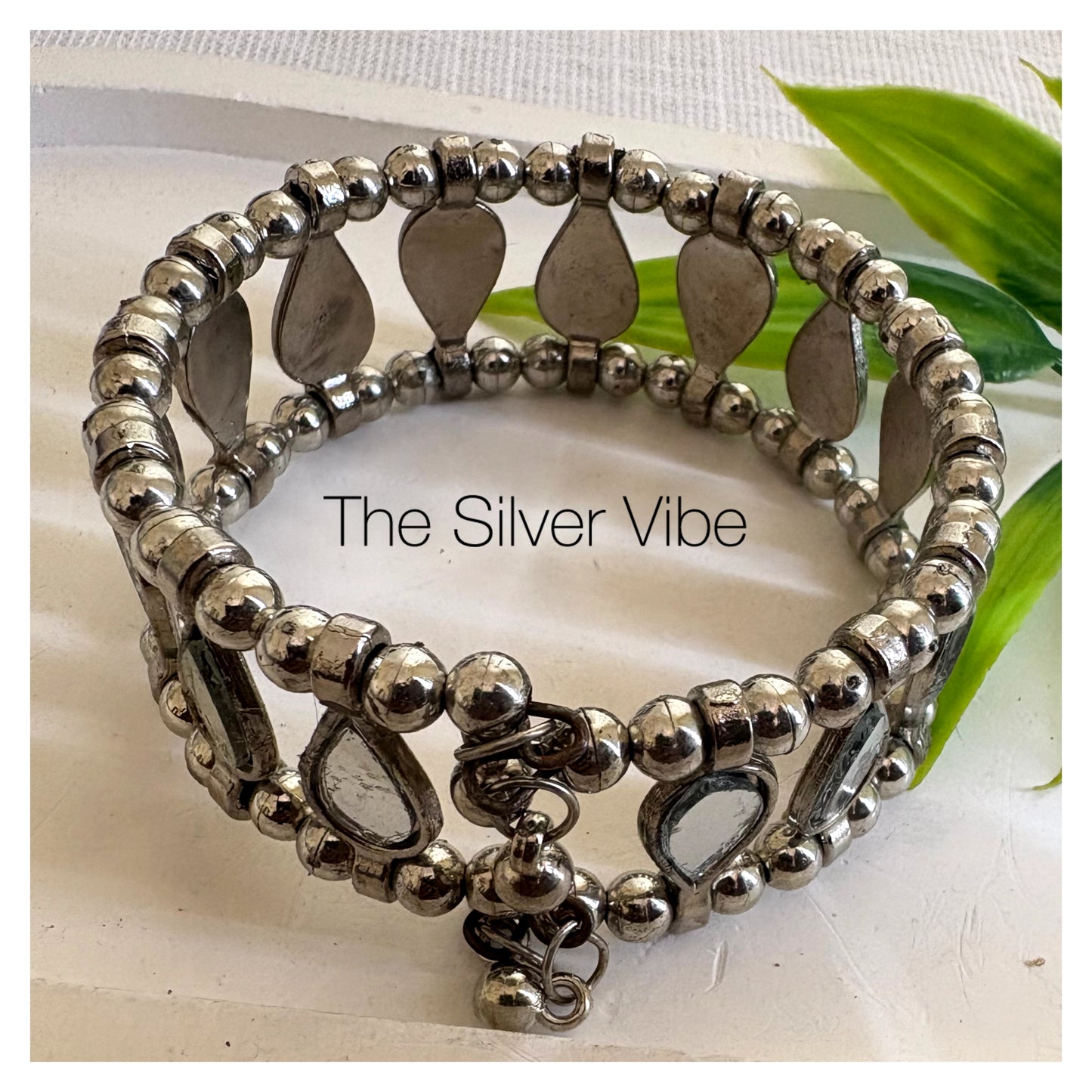 Noor Mirror Oxidised Bracelet TSV712