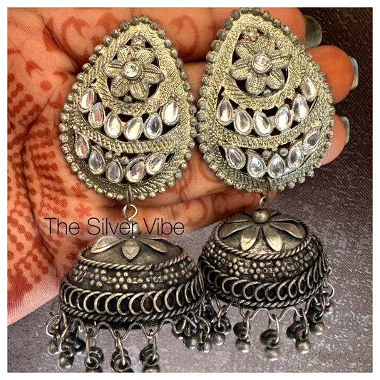 Kundan Jhumka Earrings TSV784