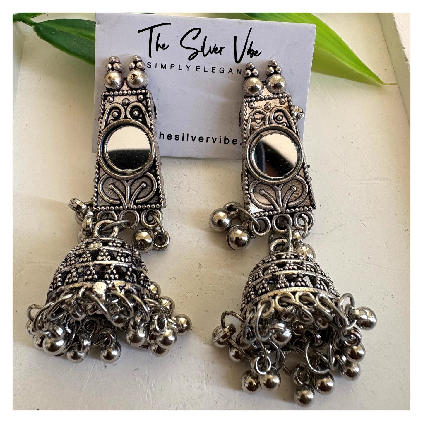 Mirror Jhumka Earrings TSV1131