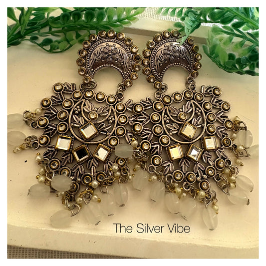 Mirror Chandbali Earrings TSV700